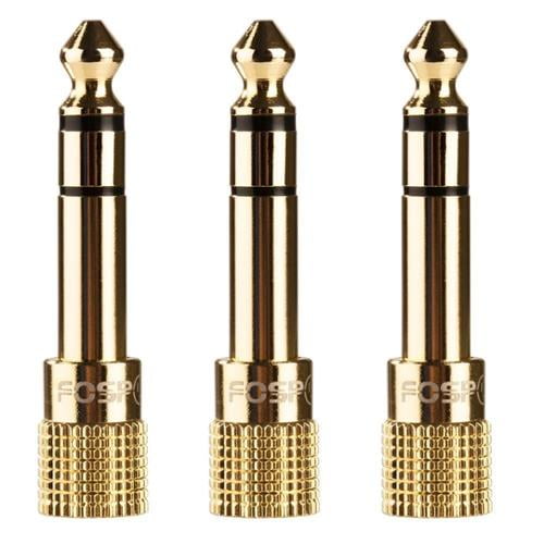 Male to 3.5mm 24K Gold Plated 1 Pack Female 3-Conductor TRS AUX Stereo Audio Headphone Jack Adapter 1/4 inch FosPower 6.35mm 1/8 inch Male to 3.5mm 24K Gold Plated 1 Pack Female 3-Conductor TRS AUX Stereo Audio Headphone Jack Adapter 1/4 inch FosPower 6.35mm 1/8 inch